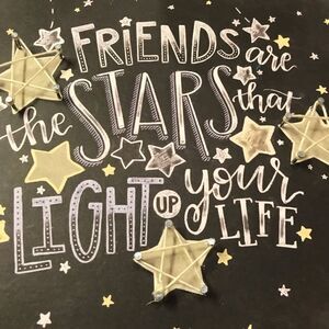 Friends Motivational Sign Box Shelf Sitter Primitives by Kathy NWT